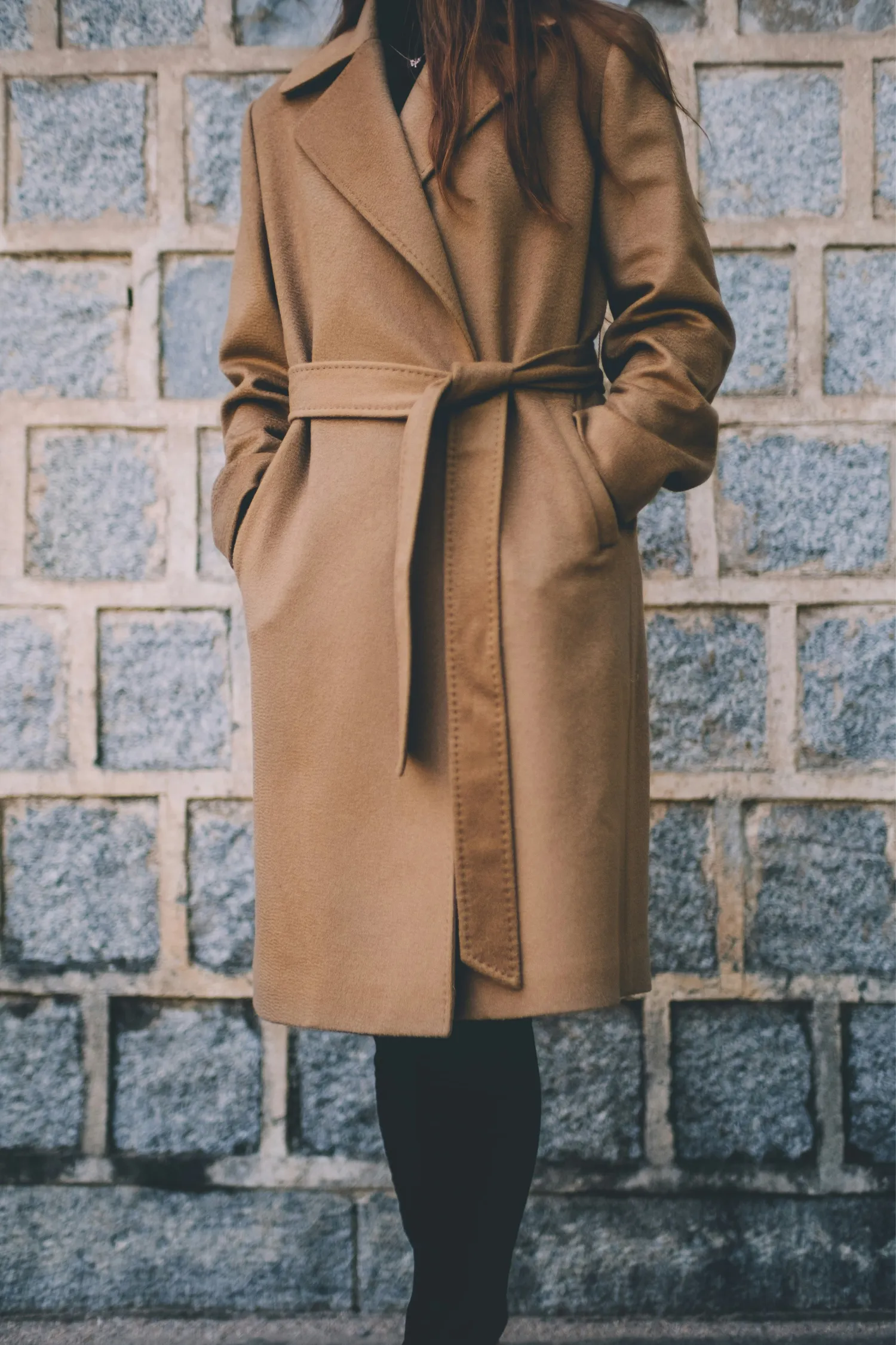Manteau Camel Ceinturé